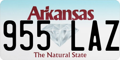 AR license plate 955LAZ