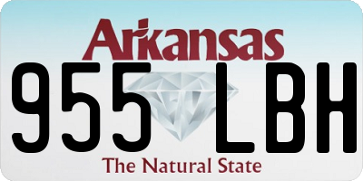 AR license plate 955LBH