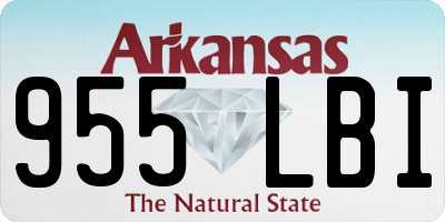 AR license plate 955LBI