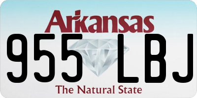 AR license plate 955LBJ