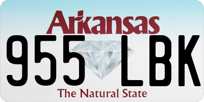 AR license plate 955LBK