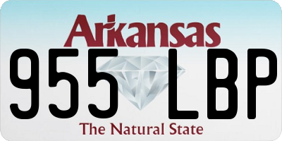 AR license plate 955LBP