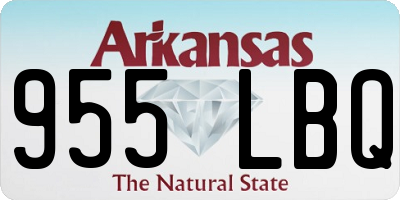 AR license plate 955LBQ