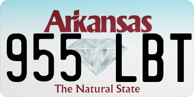AR license plate 955LBT