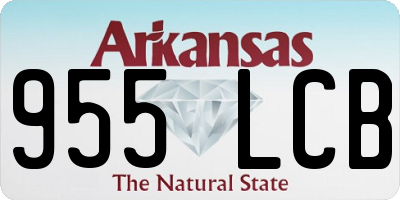 AR license plate 955LCB