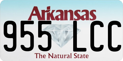 AR license plate 955LCC