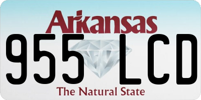 AR license plate 955LCD
