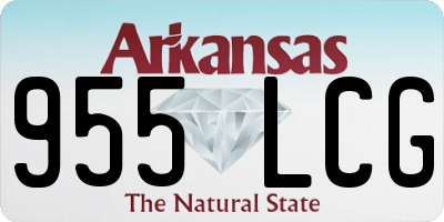 AR license plate 955LCG