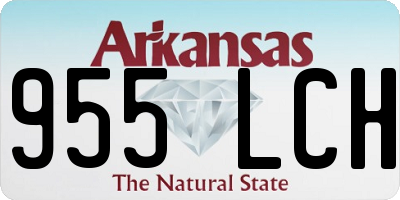 AR license plate 955LCH