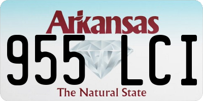 AR license plate 955LCI