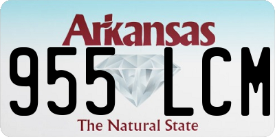AR license plate 955LCM