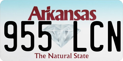 AR license plate 955LCN