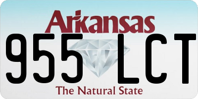 AR license plate 955LCT