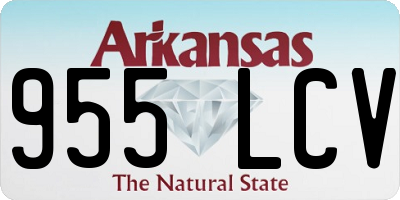 AR license plate 955LCV