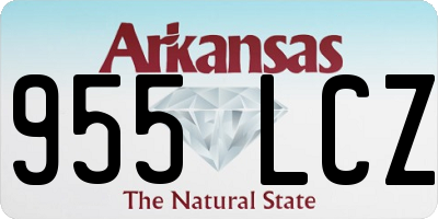 AR license plate 955LCZ