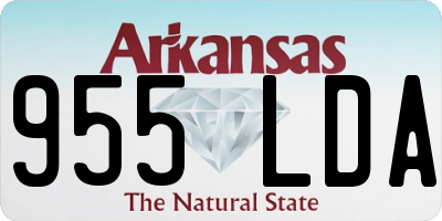 AR license plate 955LDA