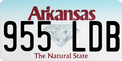 AR license plate 955LDB