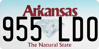 AR license plate 955LDO