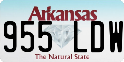 AR license plate 955LDW