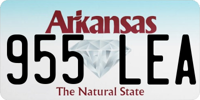 AR license plate 955LEA