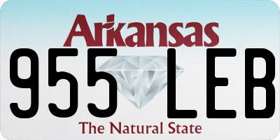 AR license plate 955LEB