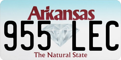 AR license plate 955LEC