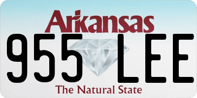 AR license plate 955LEE