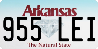 AR license plate 955LEI