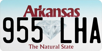AR license plate 955LHA