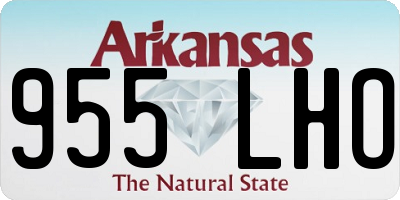 AR license plate 955LHO
