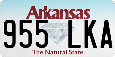 AR license plate 955LKA