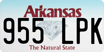 AR license plate 955LPK