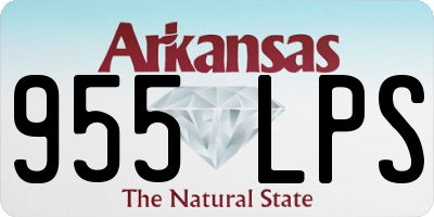 AR license plate 955LPS