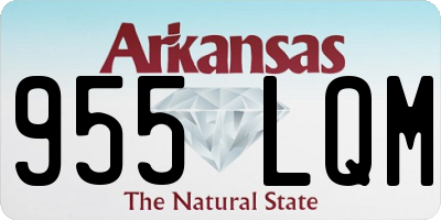 AR license plate 955LQM