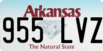 AR license plate 955LVZ