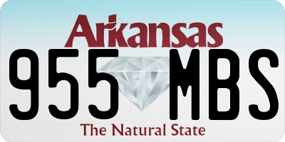 AR license plate 955MBS