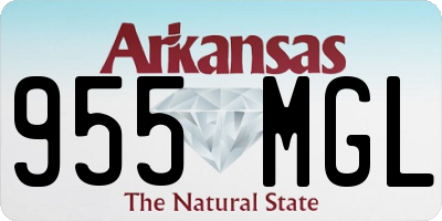 AR license plate 955MGL