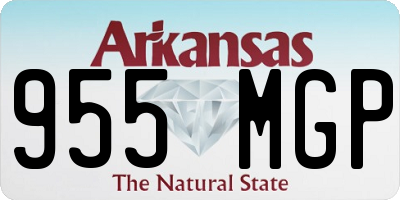 AR license plate 955MGP