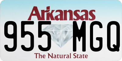 AR license plate 955MGQ