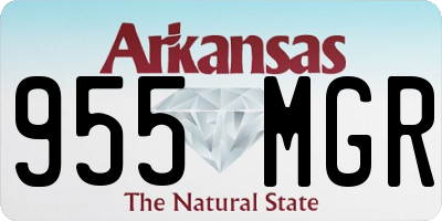 AR license plate 955MGR