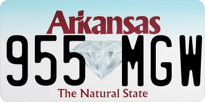 AR license plate 955MGW