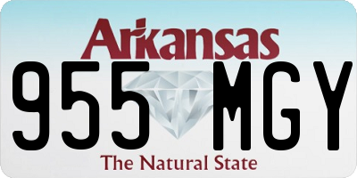 AR license plate 955MGY
