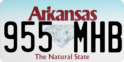 AR license plate 955MHB