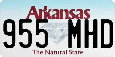 AR license plate 955MHD