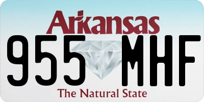 AR license plate 955MHF