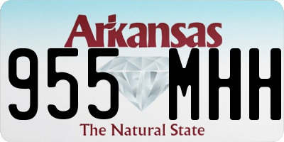 AR license plate 955MHH