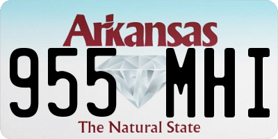 AR license plate 955MHI