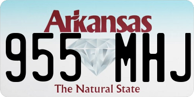 AR license plate 955MHJ