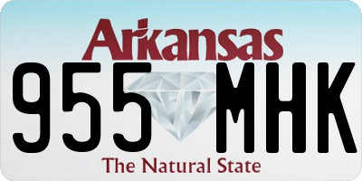 AR license plate 955MHK