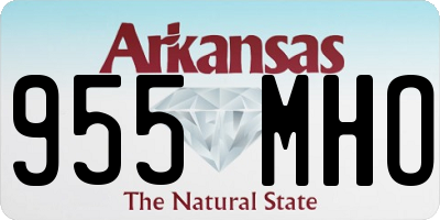 AR license plate 955MHO
